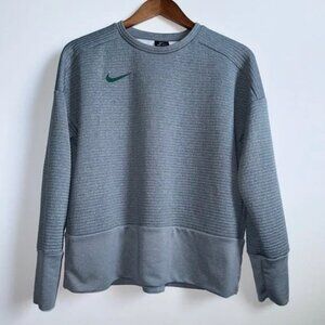 Nike Dri-Fit Baylor Bears Boxy Quilted Crewneck Sweatshirt Gray Women's Size S